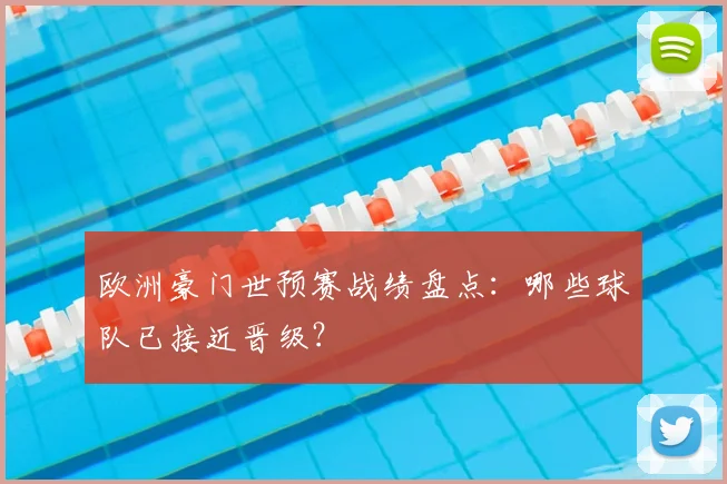 欧洲豪门世预赛战绩盘点：哪些球队已接近晋级？